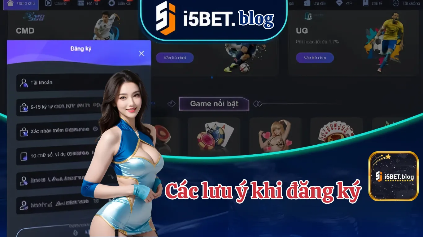 Các lưu ý khi đăng ký i5Bet